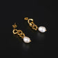 Ria freshwater pearl earrings