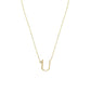 Anthropology Dainty Heart Initial Necklace