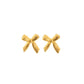 Amy gold bow stud earrings