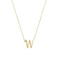 Anthropology Dainty Heart Initial Necklace
