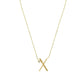 Anthropology Dainty Heart Initial Necklace