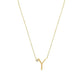 Anthropology Dainty Heart Initial Necklace