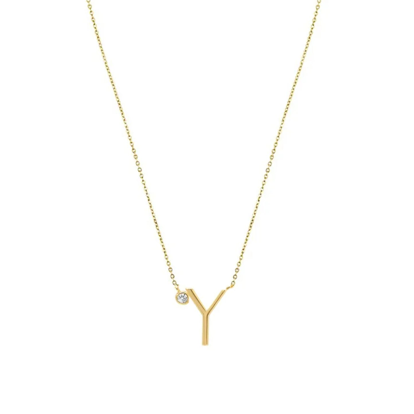 Anthropology Dainty Heart Initial Necklace