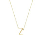 Anthropology Dainty Heart Initial Necklace