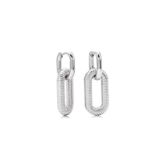 Freida Statement Earrings in Silver