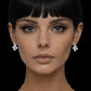 Flora Hoop Earrings in Silver