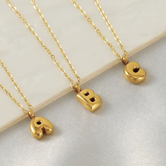 Heiress Bubble Initial Necklace