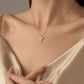 Icy Bubble Letter Initial Necklace