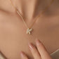 Icy Bubble Letter Initial Necklace