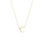 Anthropology Dainty Heart Initial Necklace