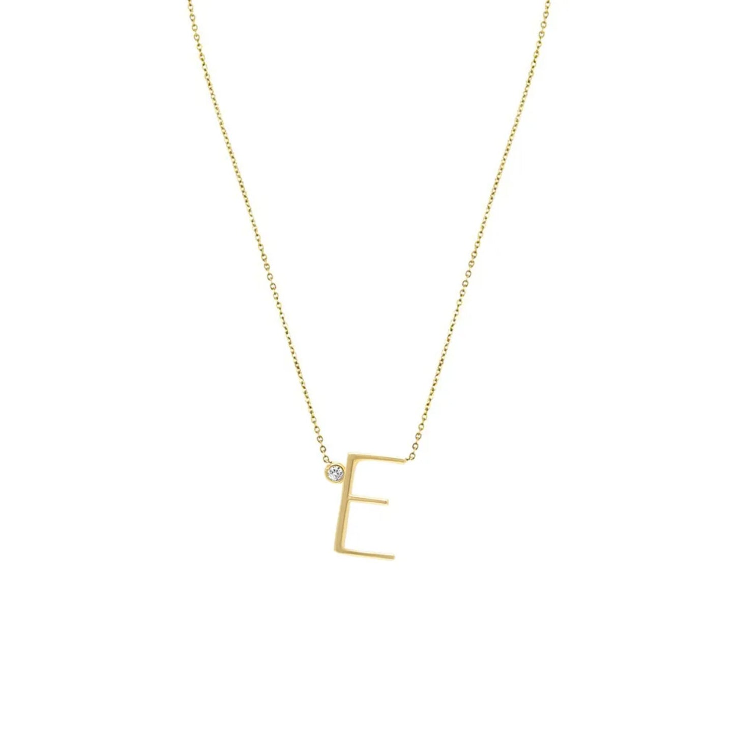Anthropology Dainty Heart Initial Necklace