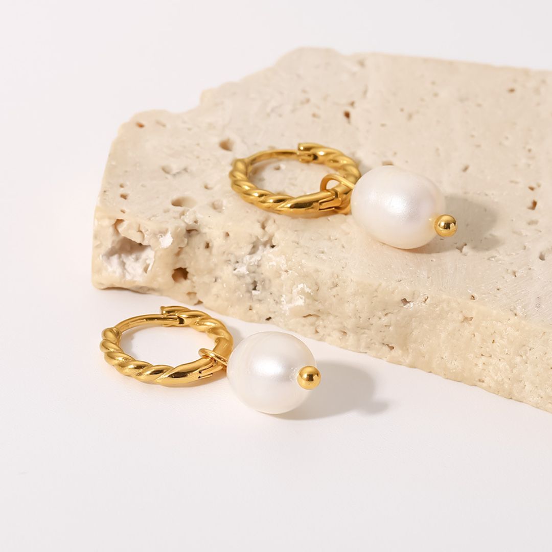 Harper Freshwater Pearl Hoops