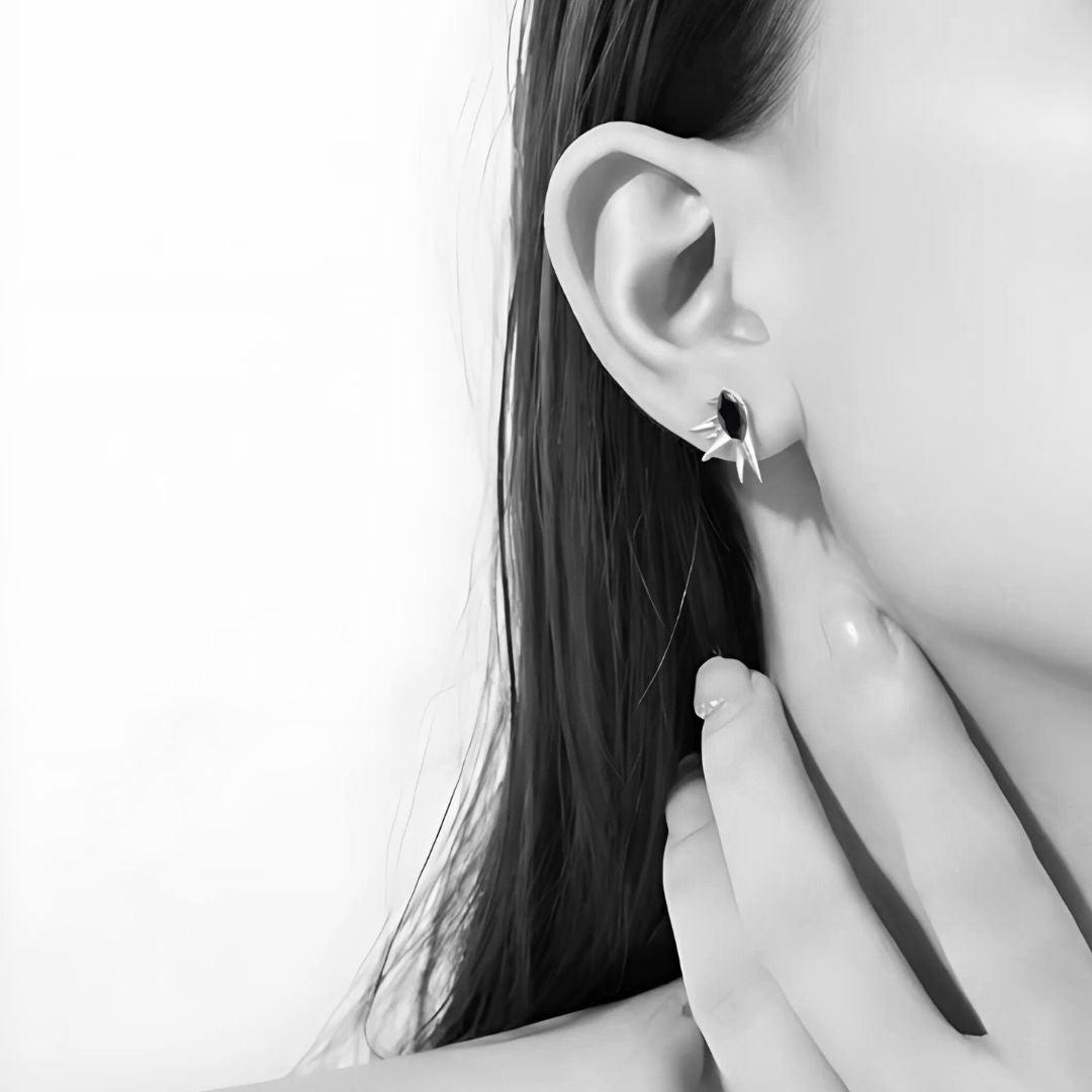 The Clemence Earrings in Sterling Silver