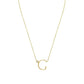 Anthropology Dainty Heart Initial Necklace