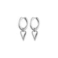Amour Earrings in Silver