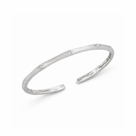 Starry Night Bangle in Silver