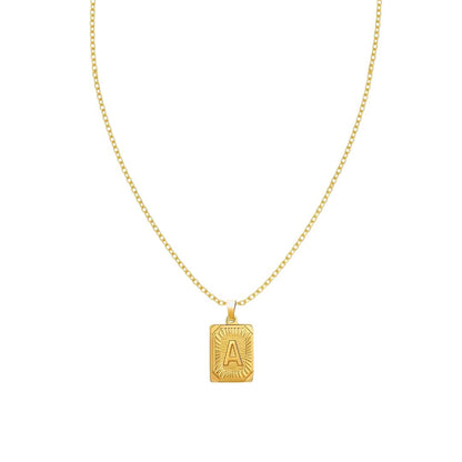 Stay Golden Initial Necklace