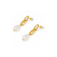 Adeline Pearl Drop Earrings in Gold