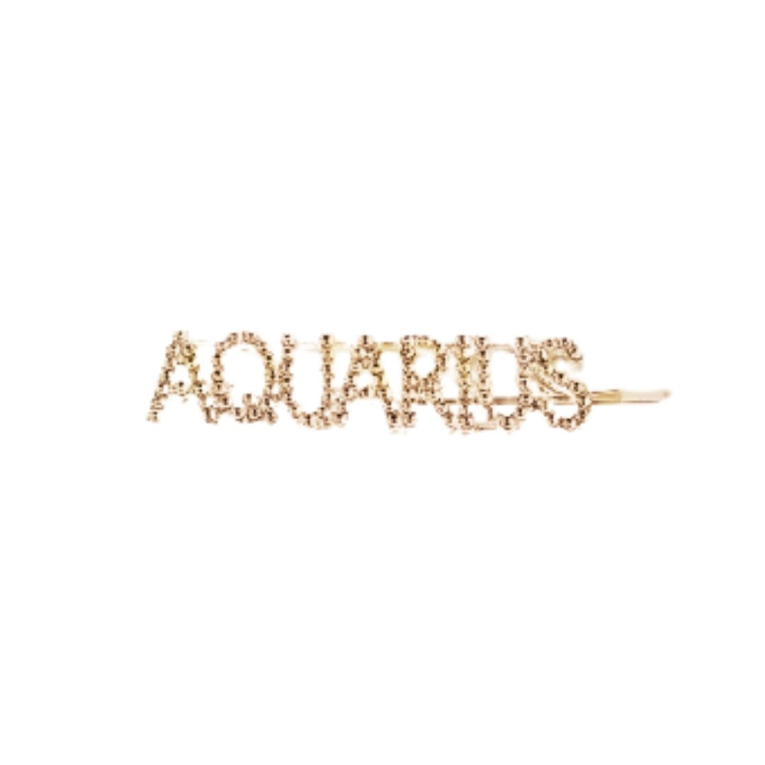 Zodiac Hair Clips in Gold