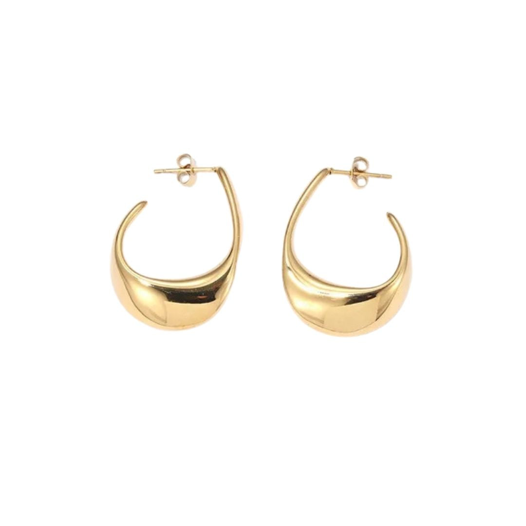 Avery hoops in gold