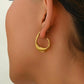 Avery hoops in gold