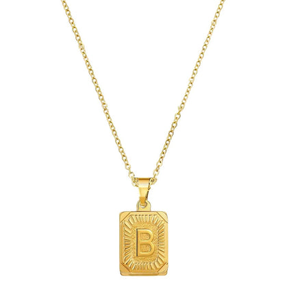 Stay Golden Initial Necklace