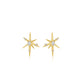 The Beatriz Sterling Silver Starburst Earrings in Gold