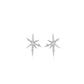 The Beatriz Sterling Silver Starburst Earrings in Silver