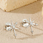The Beatriz Sterling Silver Starburst Earrings in Silver