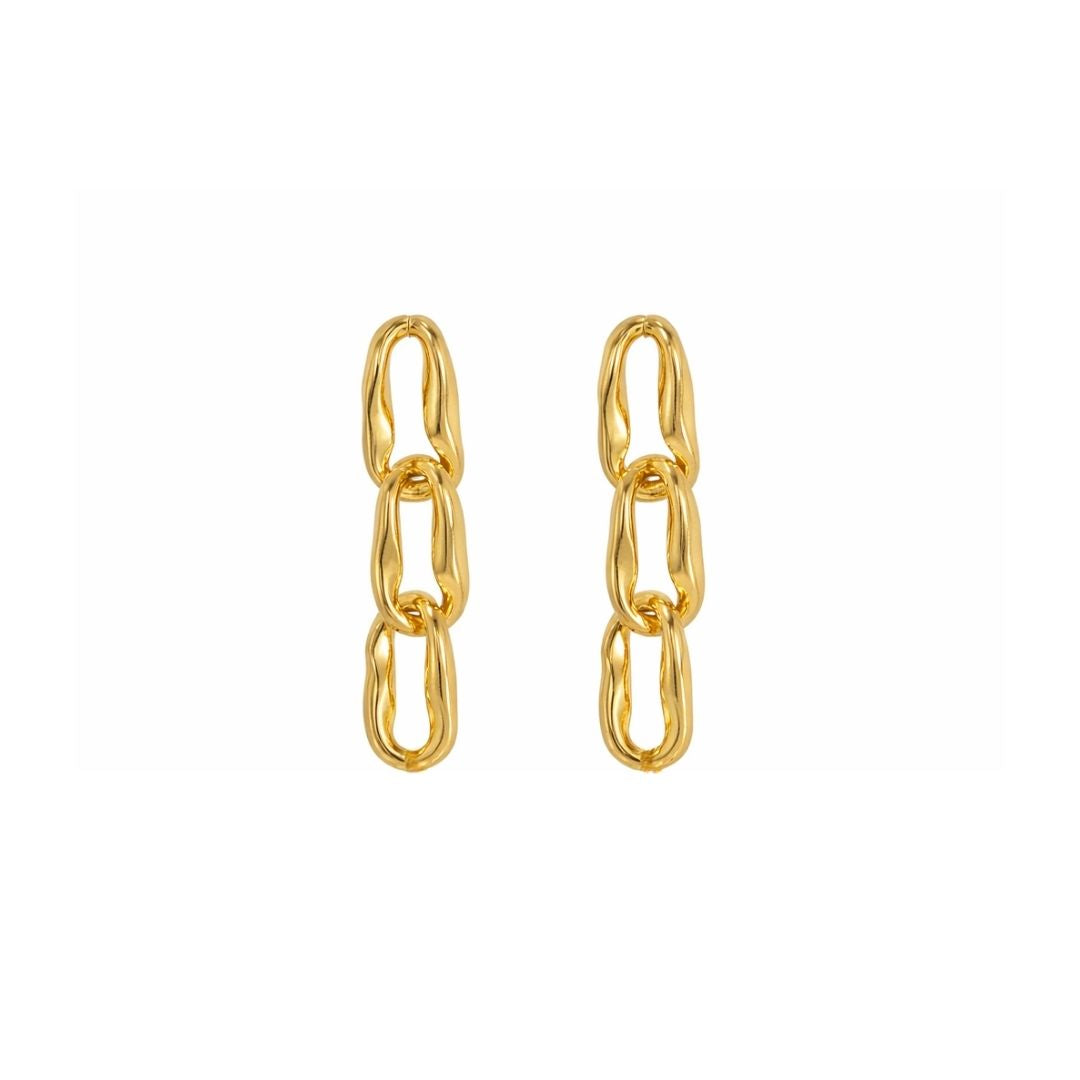 Bibi Chain Earrings in Silver