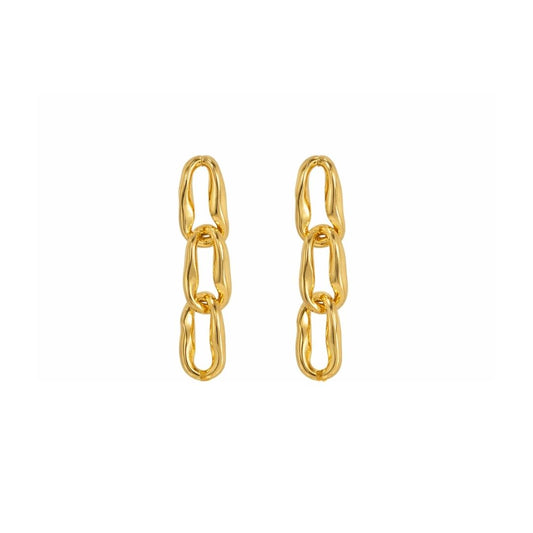 Bibi Chain Earrings in Gold