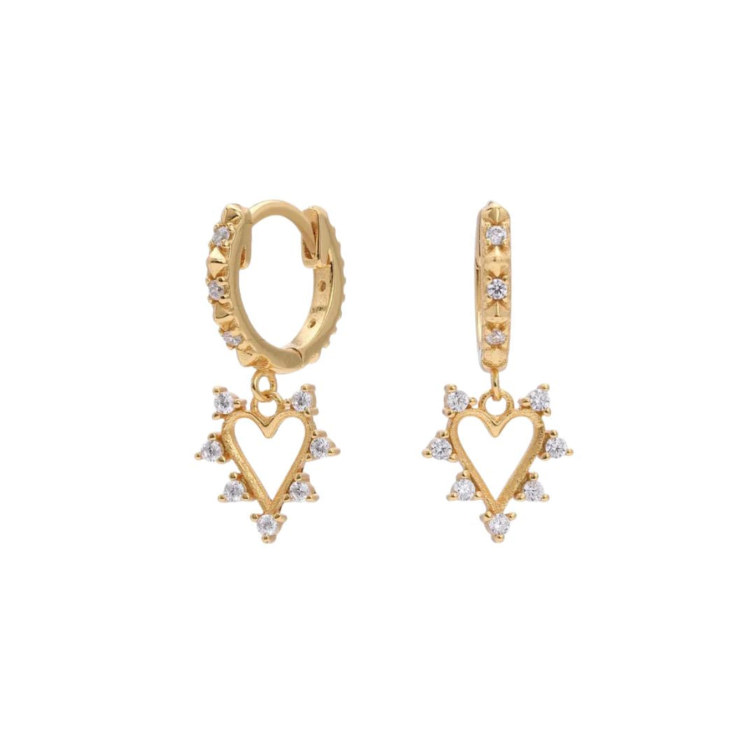 Callie Earrings in Sterling Silver and Platinum