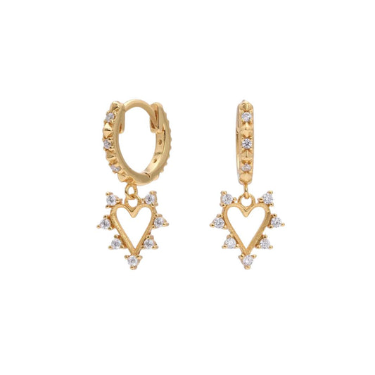Callie Earrings in Sterling Silver and Gold