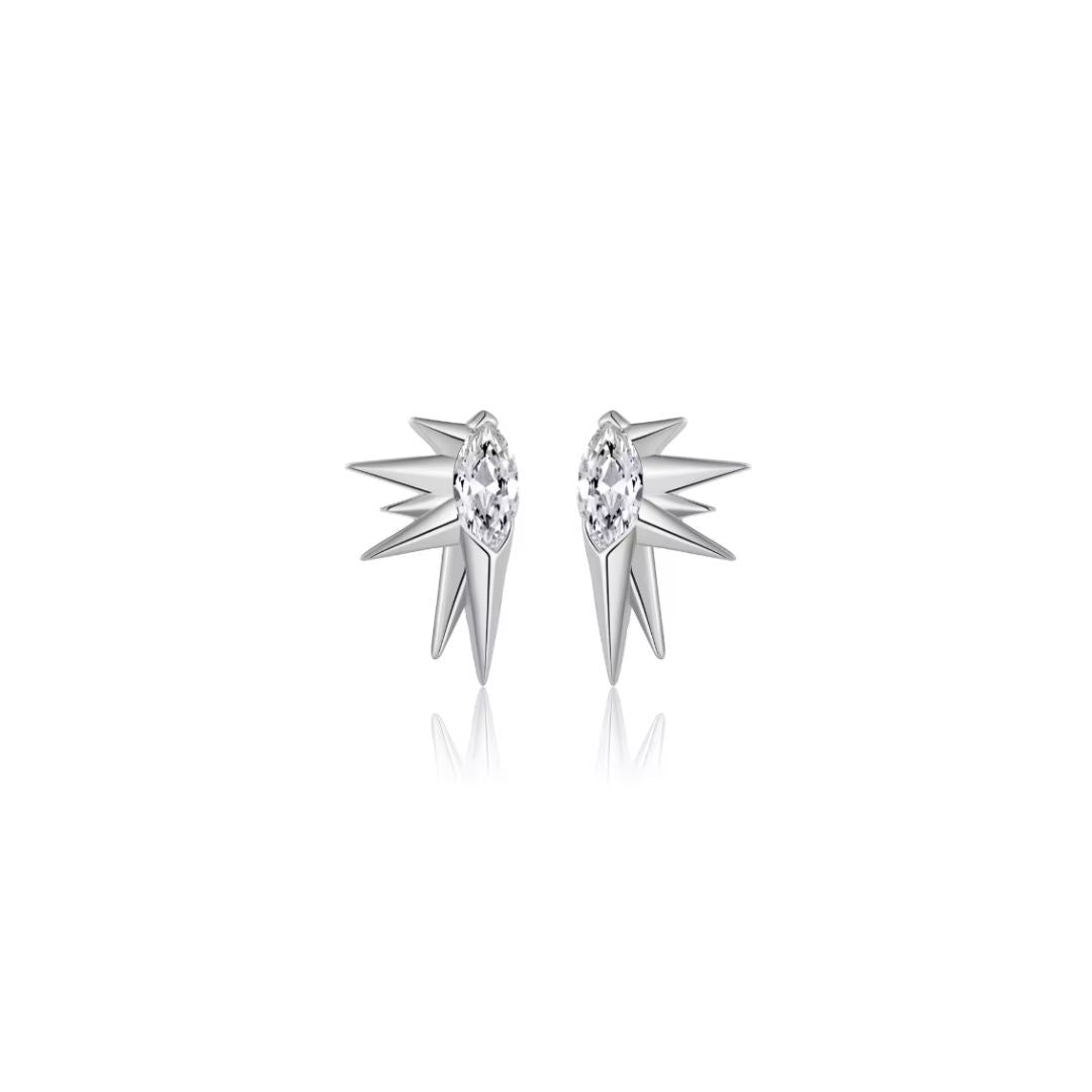 The Clemence Earrings in Sterling Silver