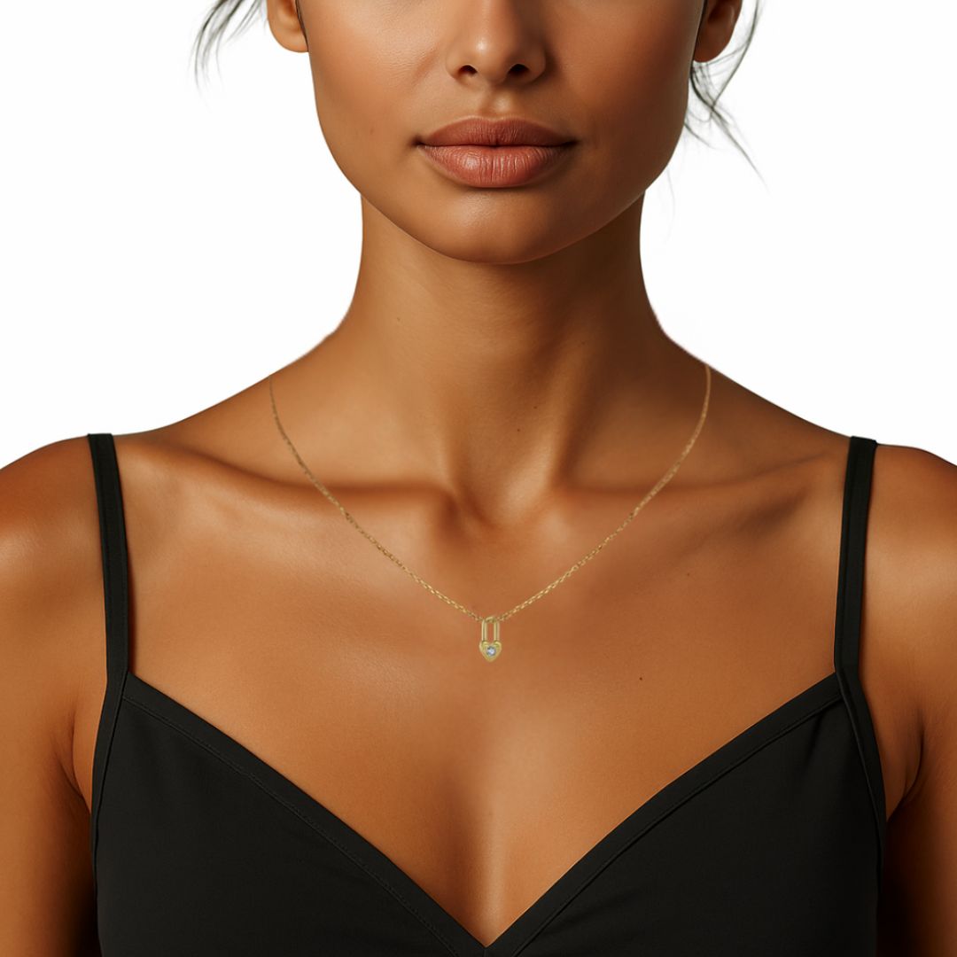 Demi Necklace in Sterling Silver and Gold