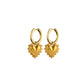Dita Heart Earrings in Gold