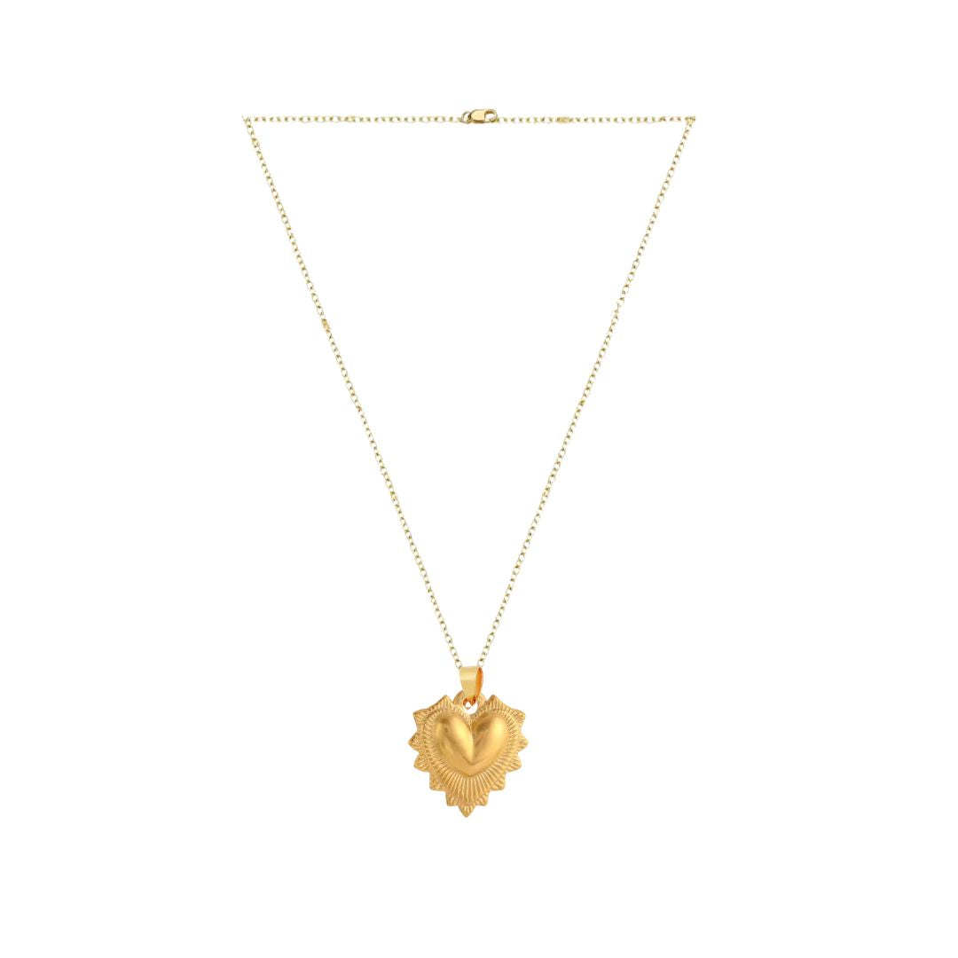 Dita Heart Necklace in Gold