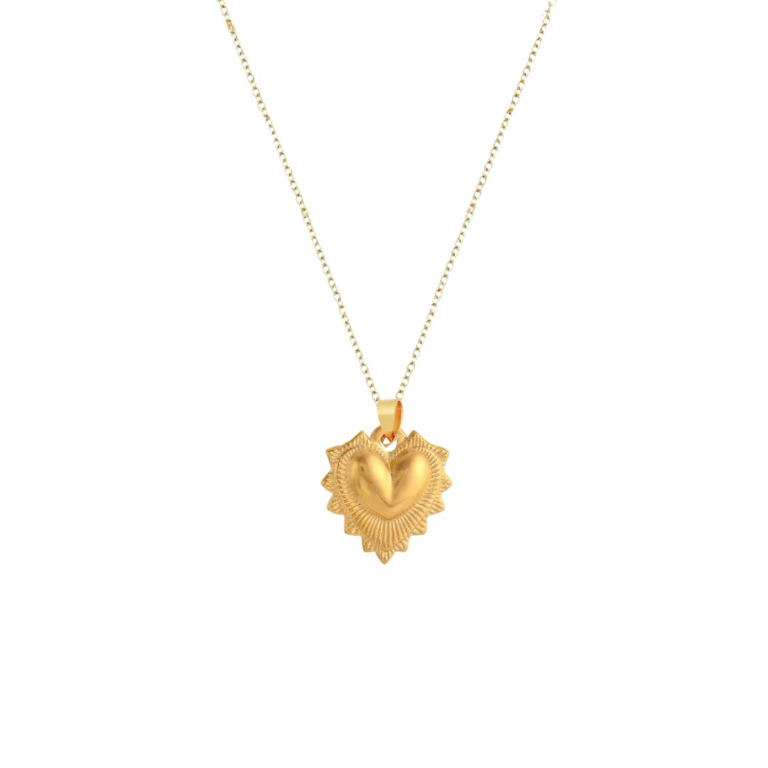 Dita Heart Necklace in Gold