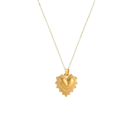 Dita Heart Necklace in Gold