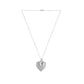 Dita Heart Necklace in Silver