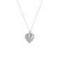 Dita Heart Necklace in Silver