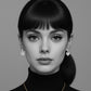 Dita Heart Earrings in Silver