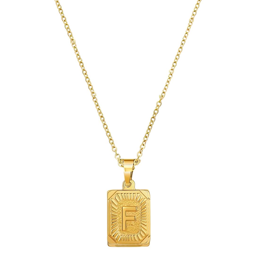 Stay Golden Initial Necklace