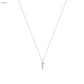 Heiress Gothic Initial Necklace in Silver