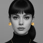 Florence Flower Earrings in Gold