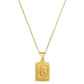 Stay Golden Initial Necklace