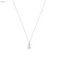 Heiress Gothic Initial Necklace in Silver
