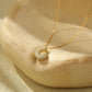 Icy Bubble Letter Initial Necklace