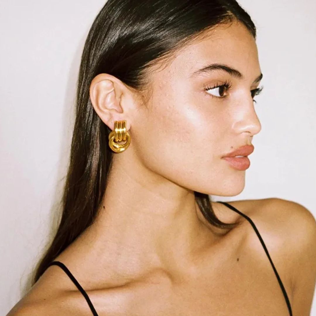 Heaven Knot Earrings in Gold