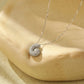 Icy Bubble Letter Initial Necklace